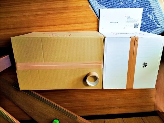 minikura（ミニクラ）を使ってみた MONOプランとHAKOプランの箱 ガムテープ作った